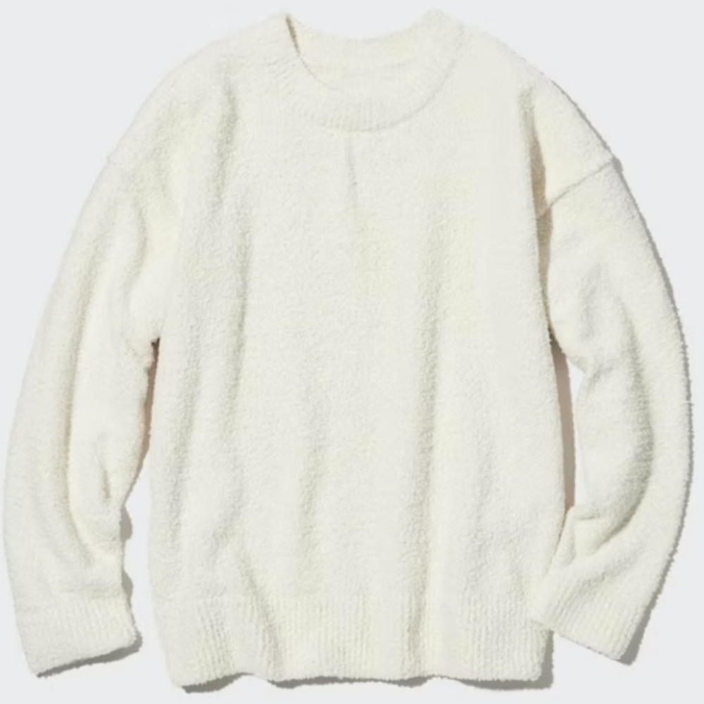 Uniqlo Marshmellow Sherpa Long Pants and Sweater Matching Cozy Set